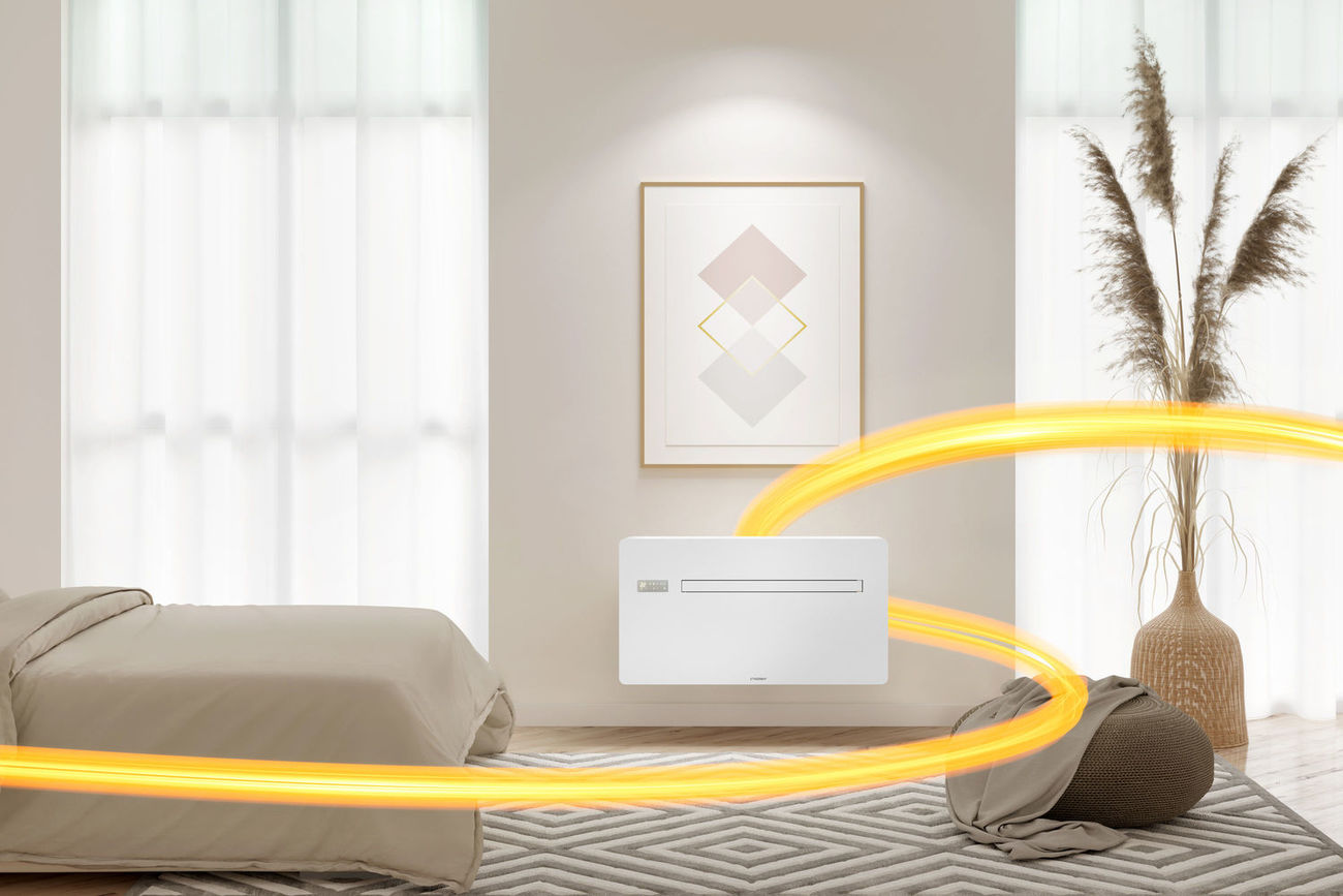 ETHERMA FIRE+ICE lucht- lucht warmtepomp slaapkamer