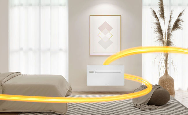 FIRE+ICE lucht-lucht warmtepomp woonkamer