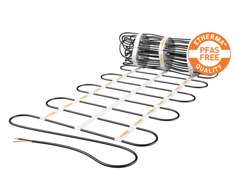 Hellingbaanverwarming verwarmingsmat voor in beton. Wordt vaak toegepast in nieuwbouwsituaties. 