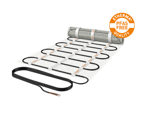 Hellingbaanverwarming verwarmingsmat voor in gietasfalt. Wordt veel toegepast bij renovaties.