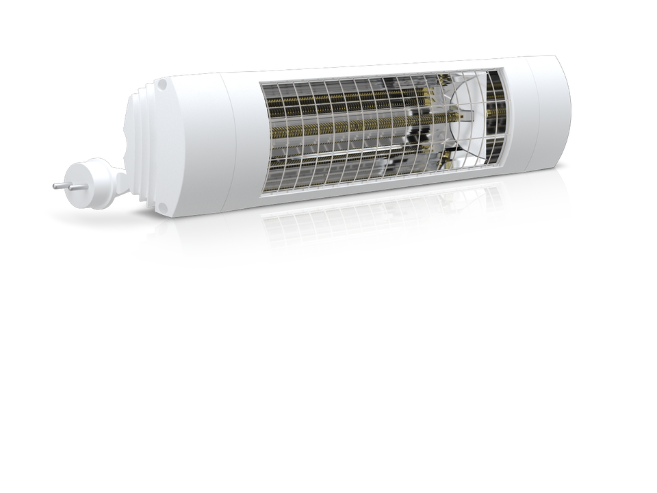 Mojave Smart 500 2-en-1 chauffage infrarouge & convection, convecteur  radiateur infrarouge, contrôle par application, 60 x 60 Cm (lxh), 500 W, télécommande, minuterie hebdomadaire, IP44, monta 500 W (60 x 60 cm)