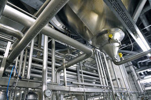 Warmwasserleitung-industrieanlage