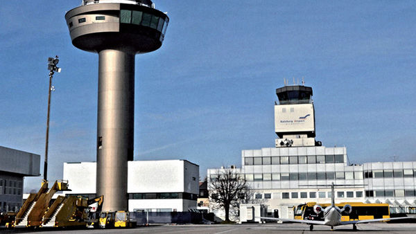 ETHERMA Dachrinnenheizung neuer Tower Flughafen Salzburg